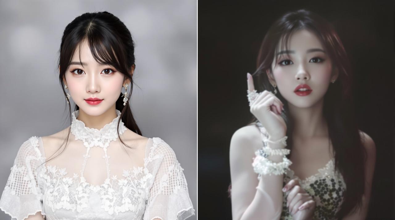 女团成员郑某疑似整容？网友对比照分析引热议